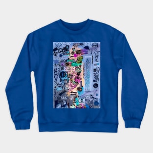 Street Style Design Graffiti NYC Tags Crewneck Sweatshirt